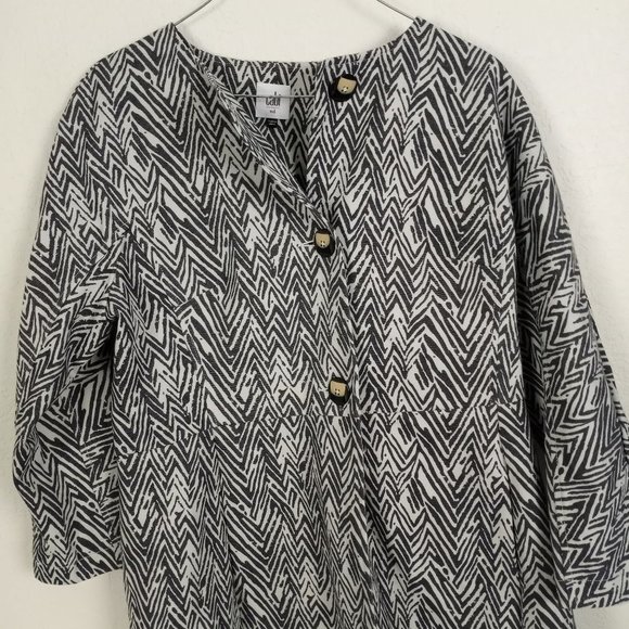 Cabi | Zig Zag Ponte Knit Jacket size Medium style #3034 - Picture 4 of 7